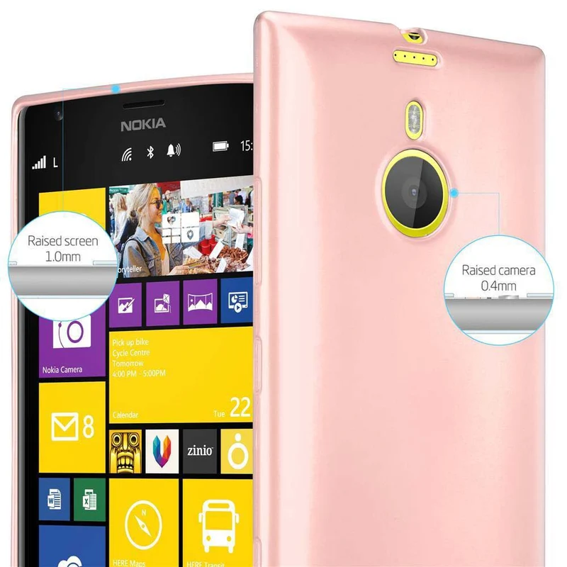 Cadorabo Hülle kompatibel mit Nokia Lumia 1520 Schutzhülle aus flexiblem TPU Silikon