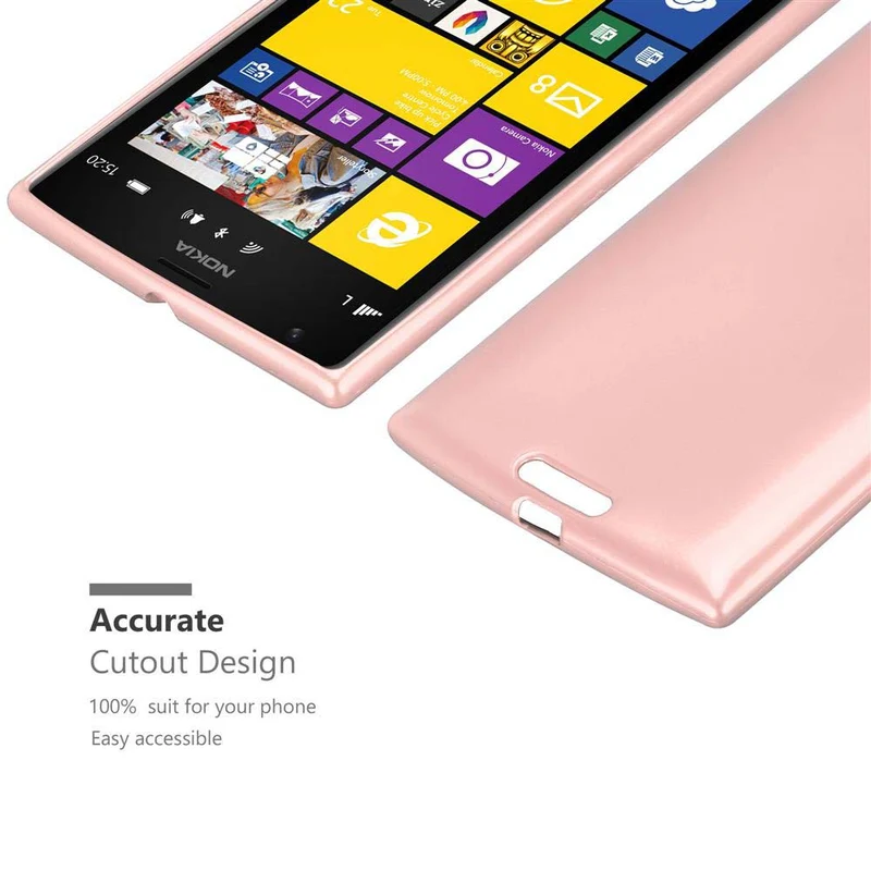 Cadorabo Hülle kompatibel mit Nokia Lumia 1520 Schutzhülle aus flexiblem TPU Silikon