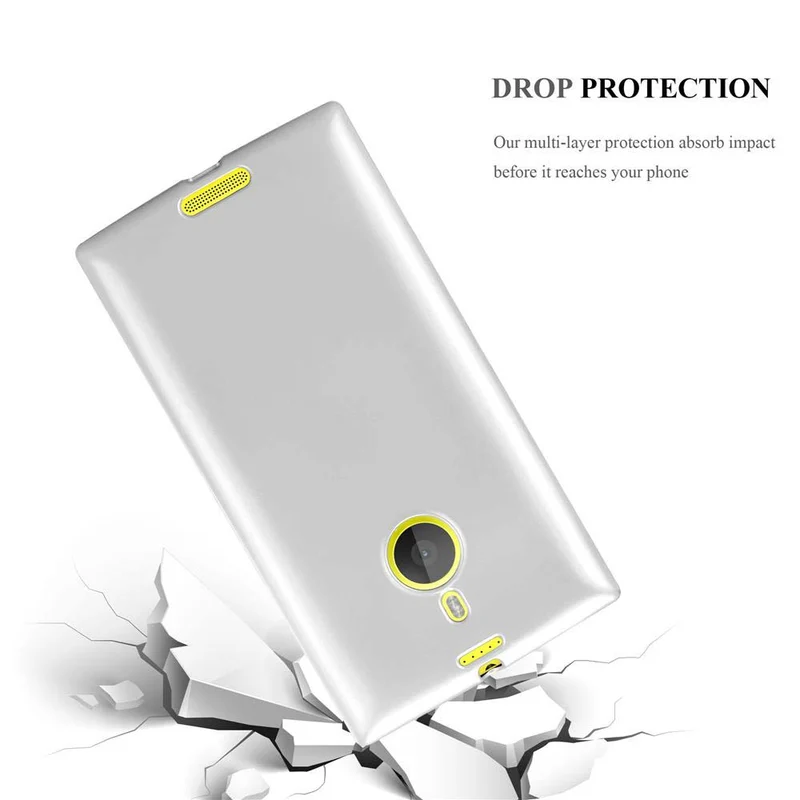 Cadorabo Hülle kompatibel mit Nokia Lumia 1520 Schutzhülle aus flexiblem TPU Silikon