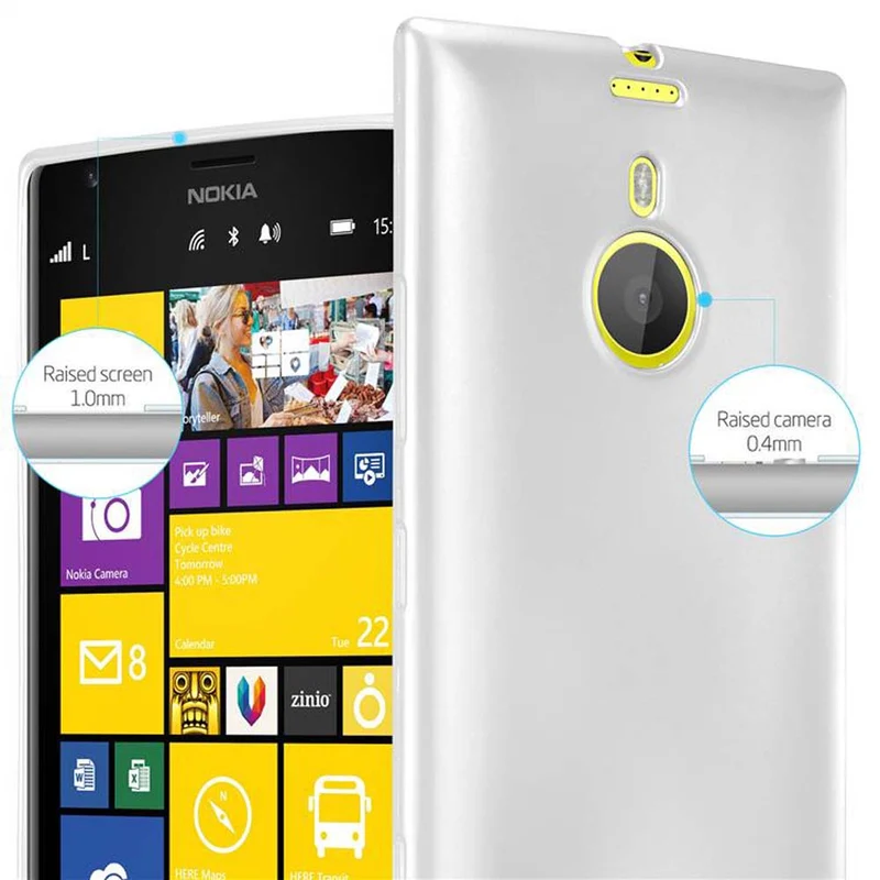 Cadorabo Hülle kompatibel mit Nokia Lumia 1520 Schutzhülle aus flexiblem TPU Silikon