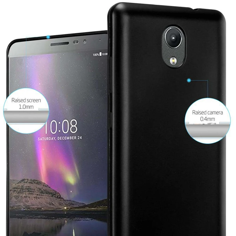 Cadorabo Hülle kompatibel mit Lenovo P2 Schutzhülle aus flexiblem TPU Silikon