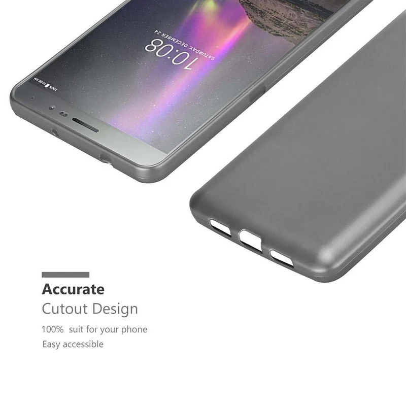 Cadorabo Hülle kompatibel mit Lenovo P2 Schutzhülle aus flexiblem TPU Silikon