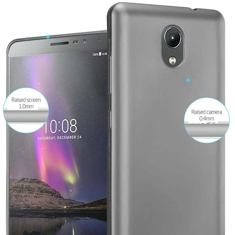 Cadorabo Hülle kompatibel mit Lenovo P2 Schutzhülle aus flexiblem TPU Silikon