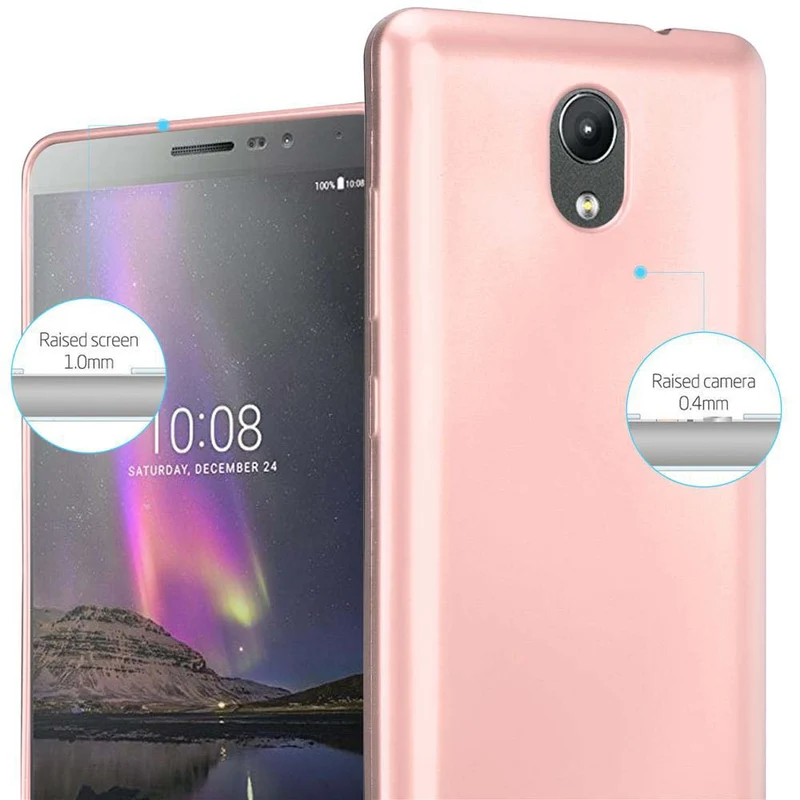 Cadorabo Hülle kompatibel mit Lenovo P2 Schutzhülle aus flexiblem TPU Silikon