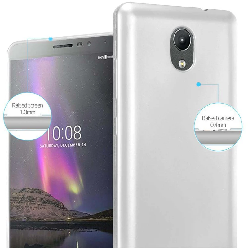 Cadorabo Hülle kompatibel mit Lenovo P2 Schutzhülle aus flexiblem TPU Silikon
