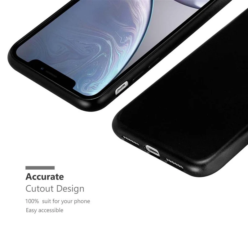 Cadorabo Hülle kompatibel mit Apple iPhone XR Schutzhülle aus flexiblem TPU Silikon