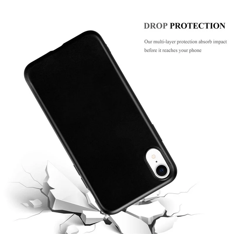 Cadorabo Hülle kompatibel mit Apple iPhone XR Schutzhülle aus flexiblem TPU Silikon