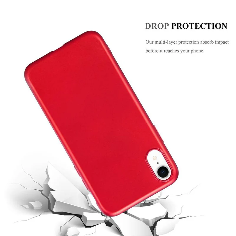 Cadorabo Hülle kompatibel mit Apple iPhone XR Schutzhülle aus flexiblem TPU Silikon