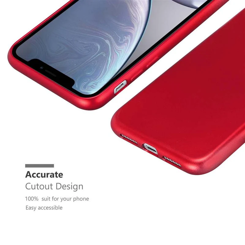 Cadorabo Hülle kompatibel mit Apple iPhone XR Schutzhülle aus flexiblem TPU Silikon