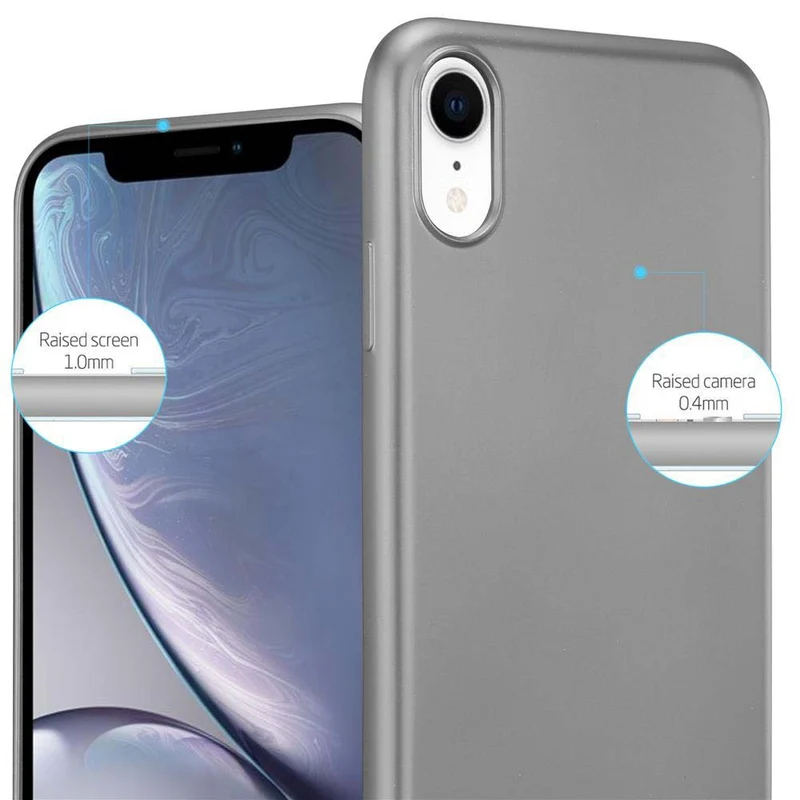 Cadorabo Hülle kompatibel mit Apple iPhone XR Schutzhülle aus flexiblem TPU Silikon