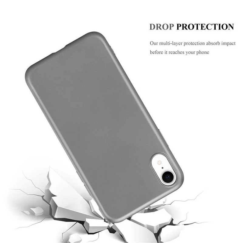 Cadorabo Hülle kompatibel mit Apple iPhone XR Schutzhülle aus flexiblem TPU Silikon