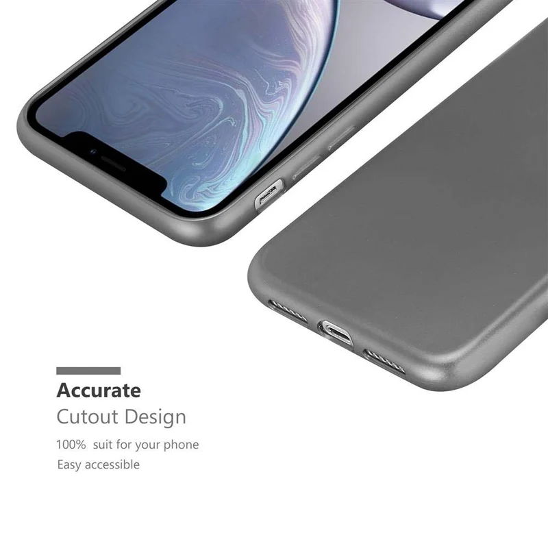 Cadorabo Hülle kompatibel mit Apple iPhone XR Schutzhülle aus flexiblem TPU Silikon
