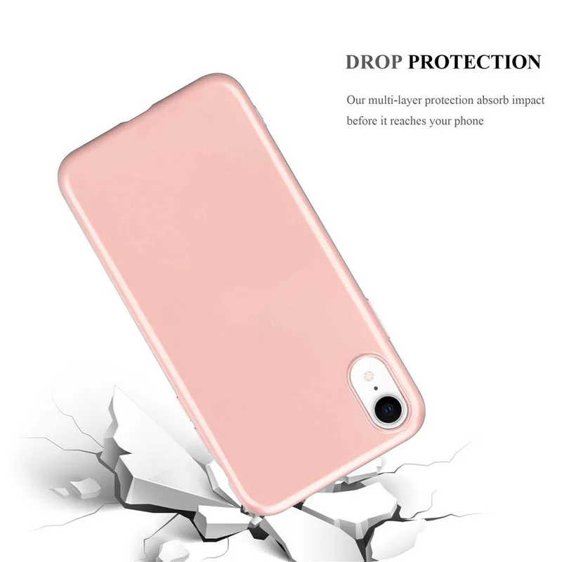 Cadorabo Hülle kompatibel mit Apple iPhone XR Schutzhülle aus flexiblem TPU Silikon