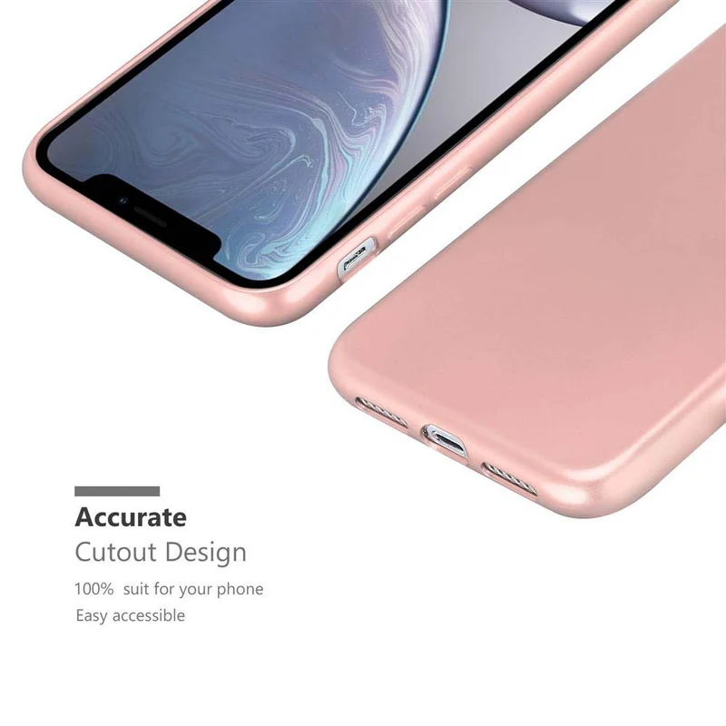 Cadorabo Hülle kompatibel mit Apple iPhone XR Schutzhülle aus flexiblem TPU Silikon