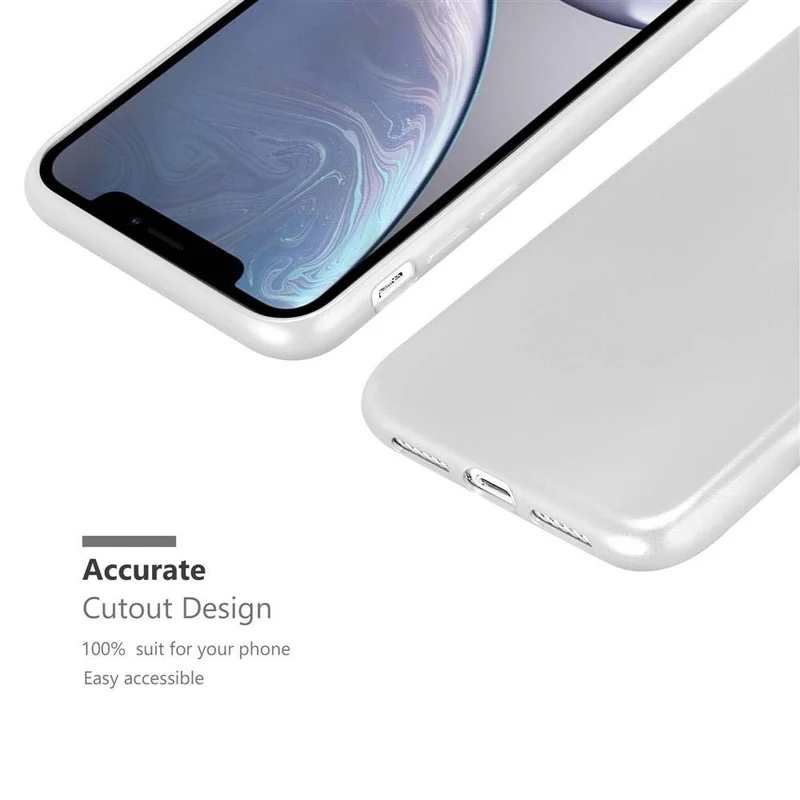 Cadorabo Hülle kompatibel mit Apple iPhone XR Schutzhülle aus flexiblem TPU Silikon