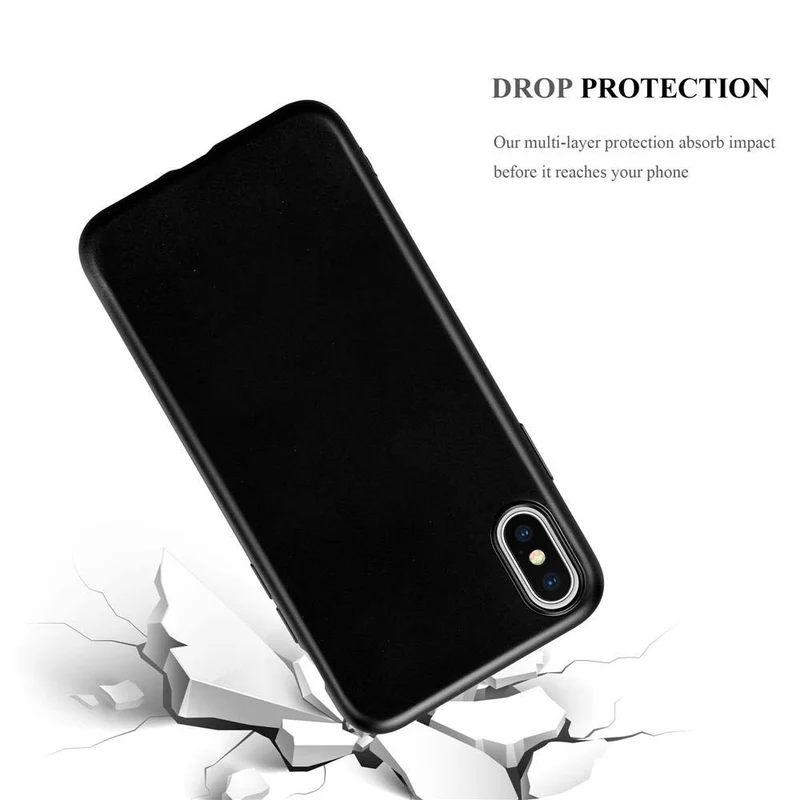 Cadorabo Hülle kompatibel mit Apple iPhone XS MAX Schutzhülle aus flexiblem TPU Silikon