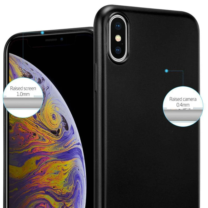 Cadorabo Hülle kompatibel mit Apple iPhone XS MAX Schutzhülle aus flexiblem TPU Silikon