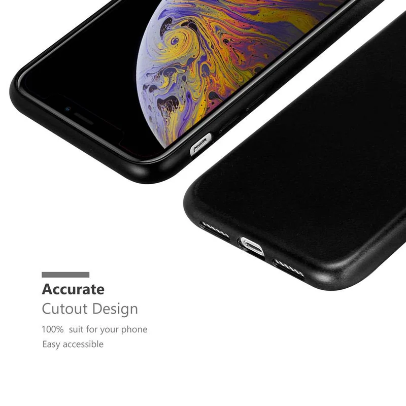 Cadorabo Hülle kompatibel mit Apple iPhone XS MAX Schutzhülle aus flexiblem TPU Silikon