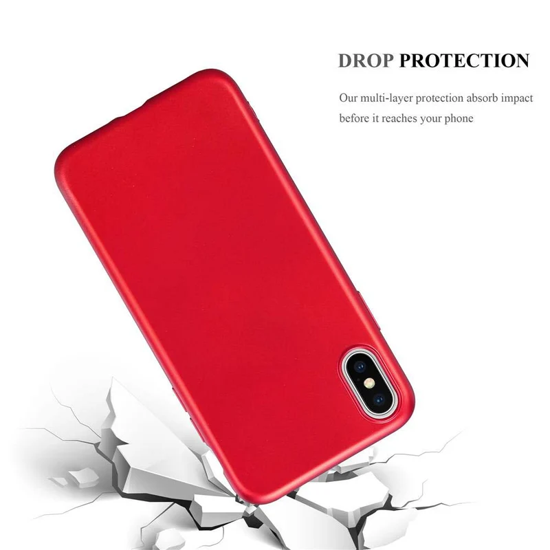 Cadorabo Hülle kompatibel mit Apple iPhone XS MAX Schutzhülle aus flexiblem TPU Silikon