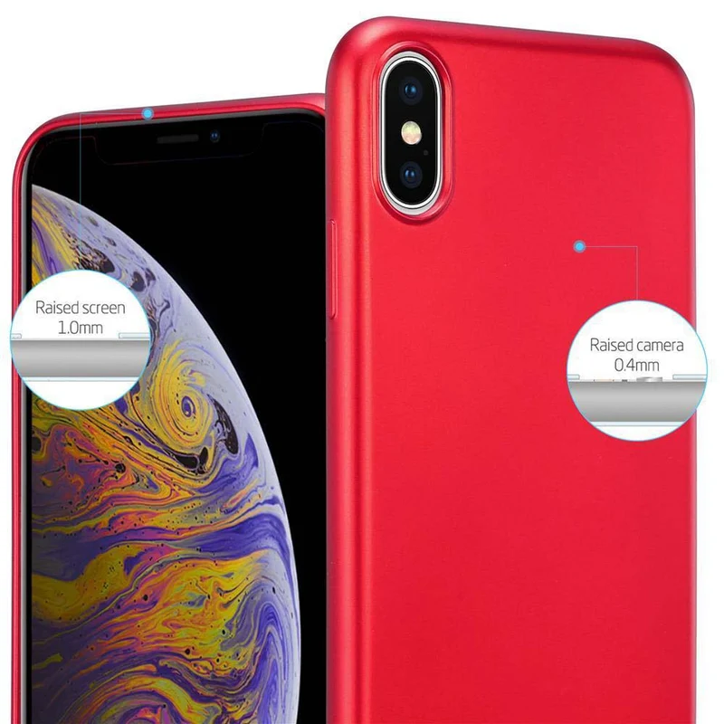 Cadorabo Hülle kompatibel mit Apple iPhone XS MAX Schutzhülle aus flexiblem TPU Silikon