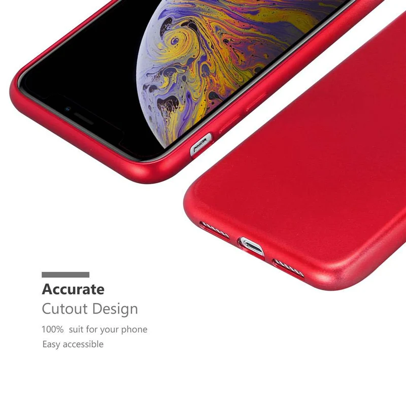 Cadorabo Hülle kompatibel mit Apple iPhone XS MAX Schutzhülle aus flexiblem TPU Silikon