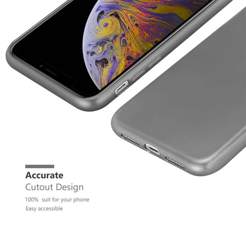 Cadorabo Hülle kompatibel mit Apple iPhone XS MAX Schutzhülle aus flexiblem TPU Silikon