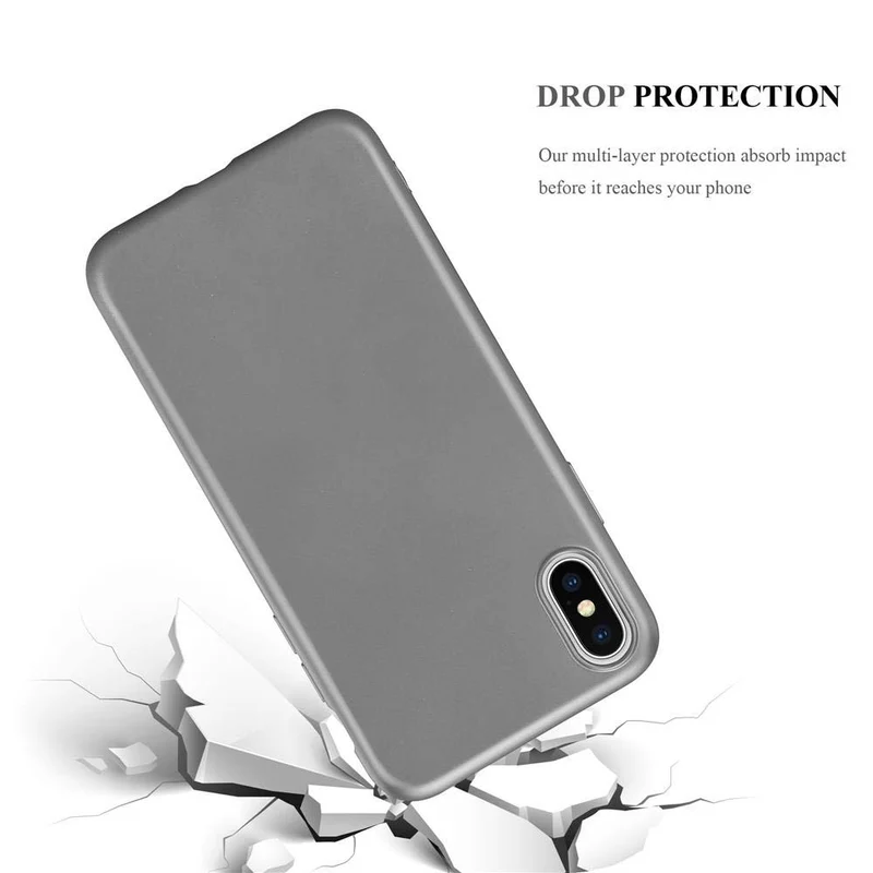 Cadorabo Hülle kompatibel mit Apple iPhone XS MAX Schutzhülle aus flexiblem TPU Silikon