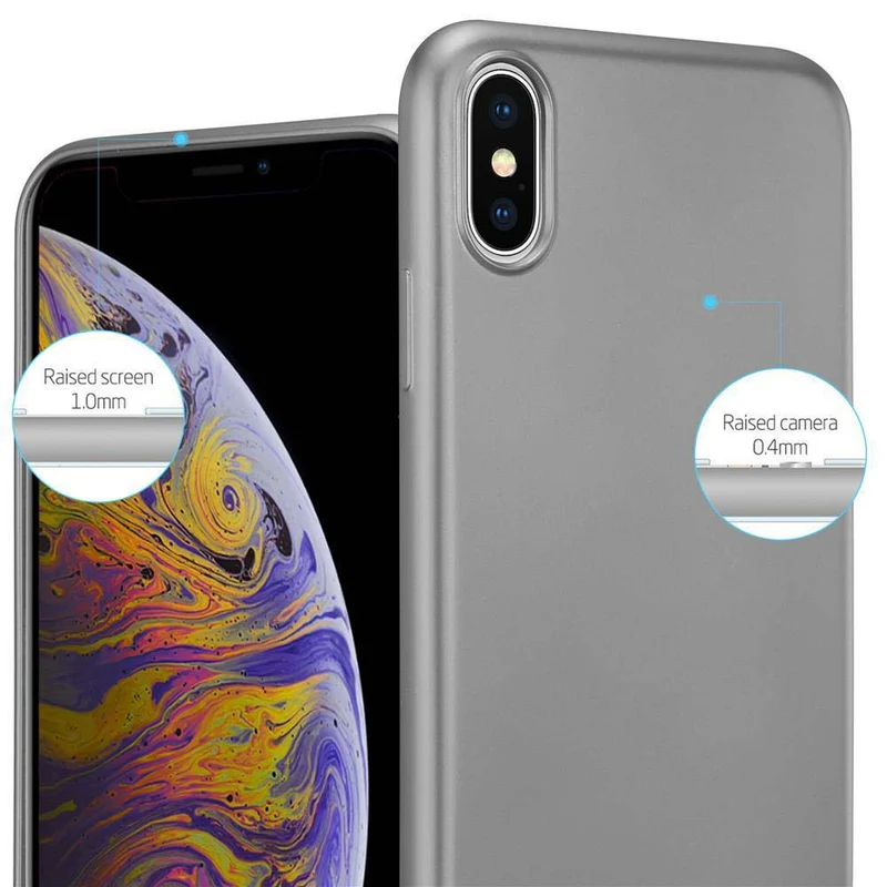 Cadorabo Hülle kompatibel mit Apple iPhone XS MAX Schutzhülle aus flexiblem TPU Silikon
