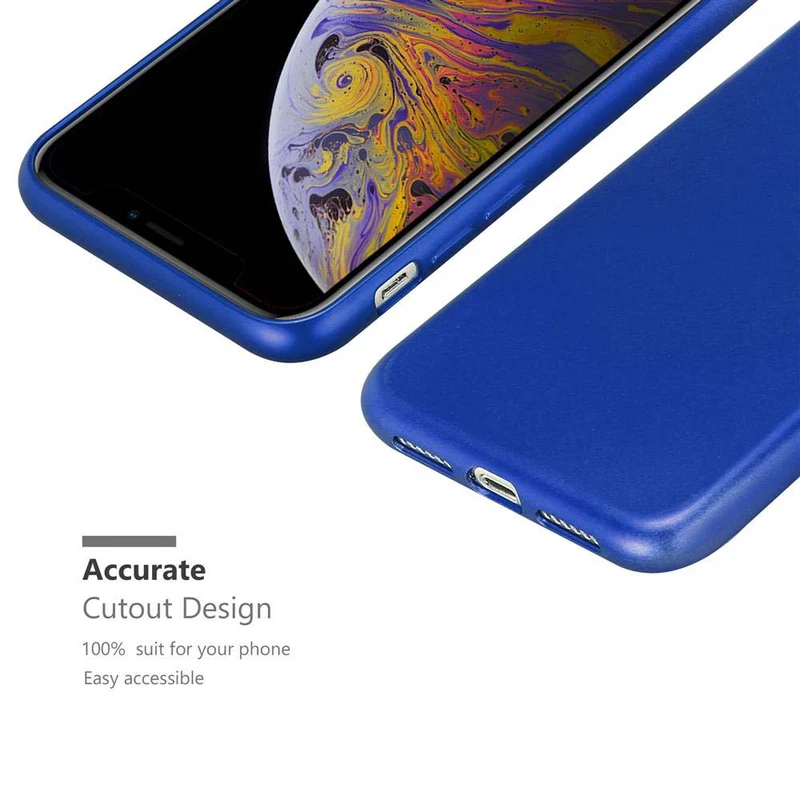 Cadorabo Hülle kompatibel mit Apple iPhone XS MAX Schutzhülle aus flexiblem TPU Silikon