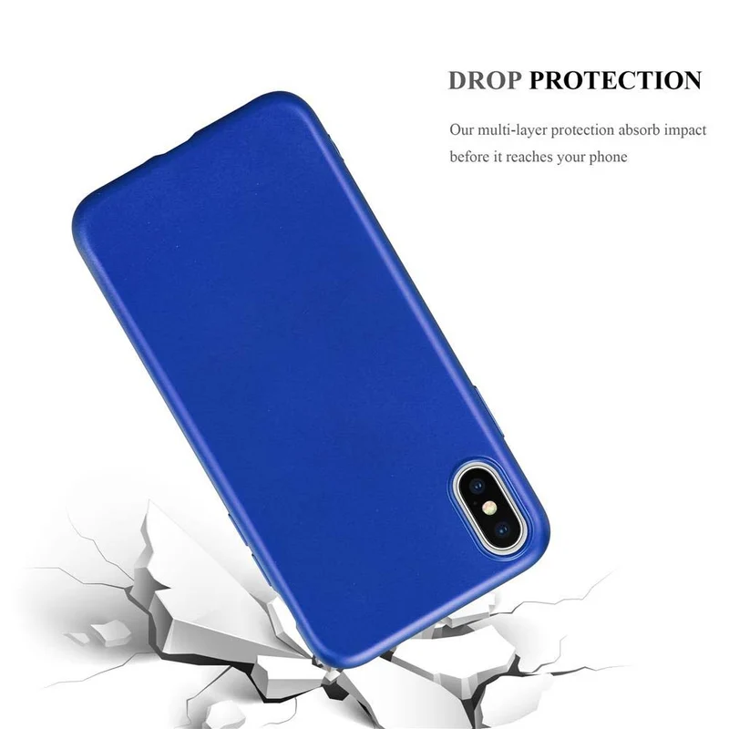 Cadorabo Hülle kompatibel mit Apple iPhone XS MAX Schutzhülle aus flexiblem TPU Silikon