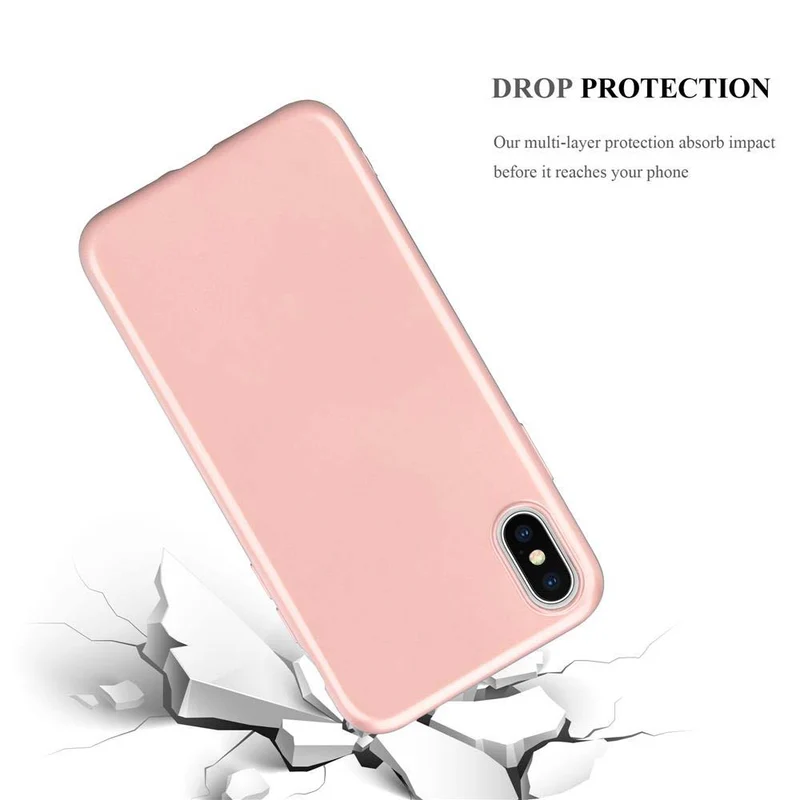 Cadorabo Hülle kompatibel mit Apple iPhone XS MAX Schutzhülle aus flexiblem TPU Silikon