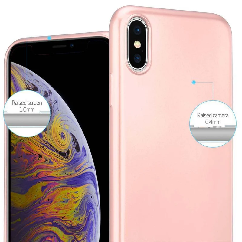 Cadorabo Hülle kompatibel mit Apple iPhone XS MAX Schutzhülle aus flexiblem TPU Silikon