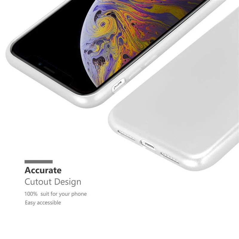 Cadorabo Hülle kompatibel mit Apple iPhone XS MAX Schutzhülle aus flexiblem TPU Silikon