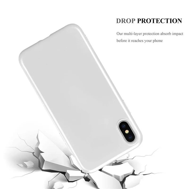 Cadorabo Hülle kompatibel mit Apple iPhone XS MAX Schutzhülle aus flexiblem TPU Silikon