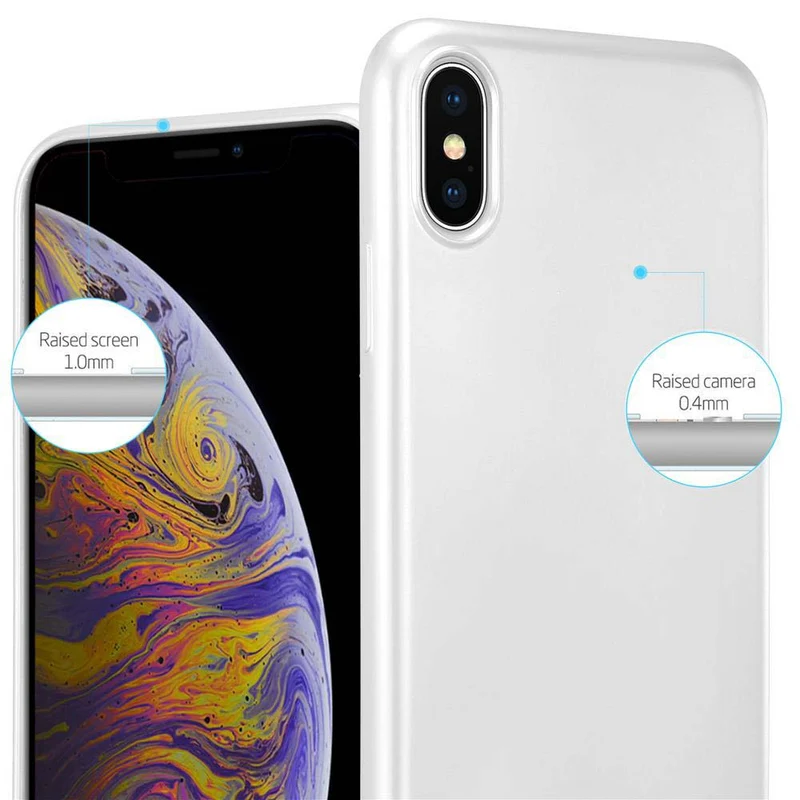 Cadorabo Hülle kompatibel mit Apple iPhone XS MAX Schutzhülle aus flexiblem TPU Silikon