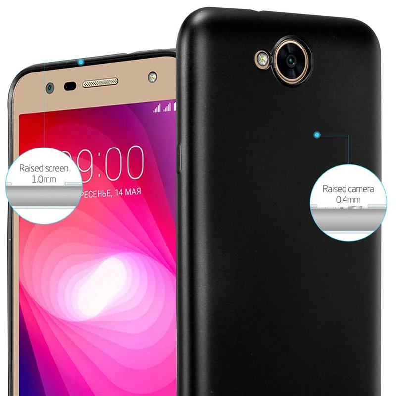 Cadorabo Hülle kompatibel mit LG X POWER 2 Schutzhülle aus flexiblem TPU Silikon
