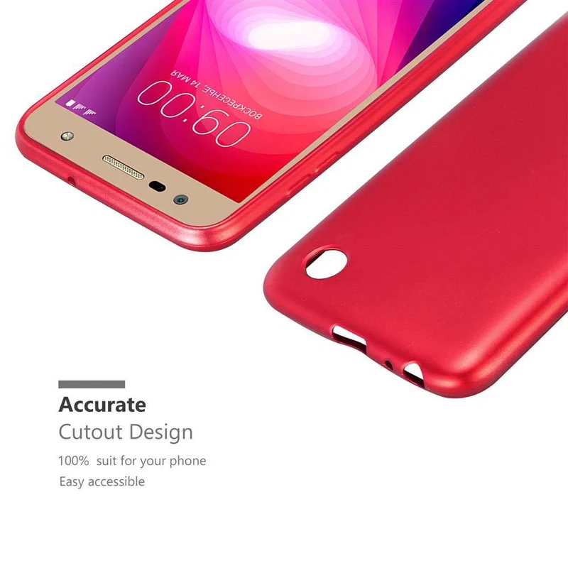 Cadorabo Hülle kompatibel mit LG X POWER 2 Schutzhülle aus flexiblem TPU Silikon