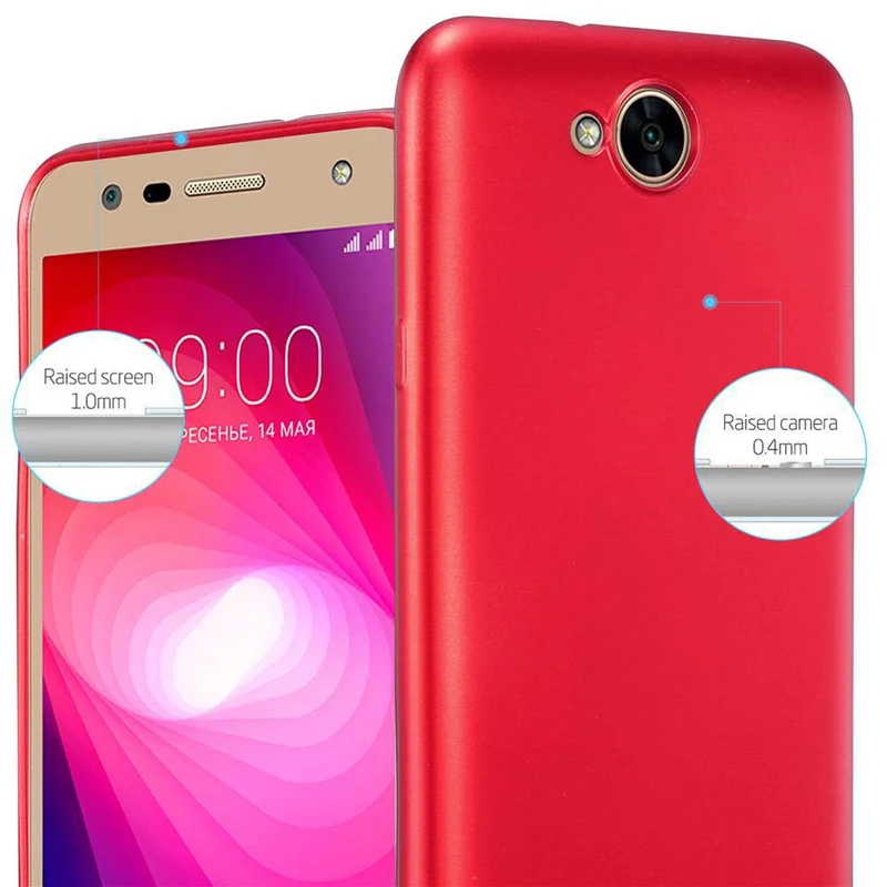 Cadorabo Hülle kompatibel mit LG X POWER 2 Schutzhülle aus flexiblem TPU Silikon