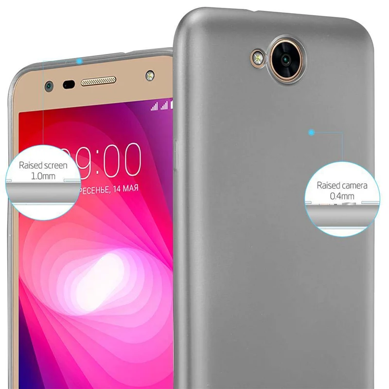 Cadorabo Hülle kompatibel mit LG X POWER 2 Schutzhülle aus flexiblem TPU Silikon