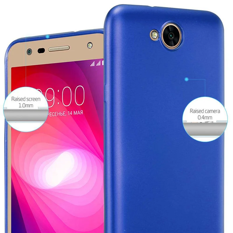 Cadorabo Hülle kompatibel mit LG X POWER 2 Schutzhülle aus flexiblem TPU Silikon