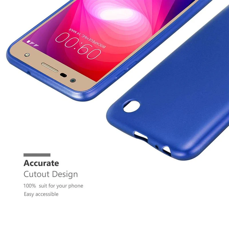 Cadorabo Hülle kompatibel mit LG X POWER 2 Schutzhülle aus flexiblem TPU Silikon