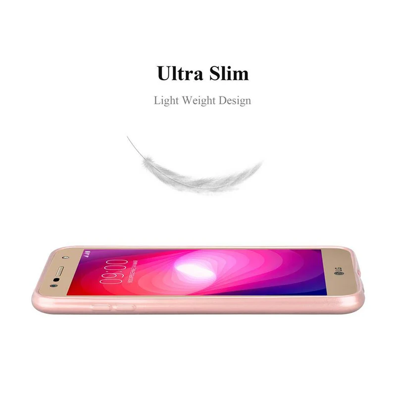 Cadorabo Hülle kompatibel mit LG X POWER 2 Schutzhülle aus flexiblem TPU Silikon