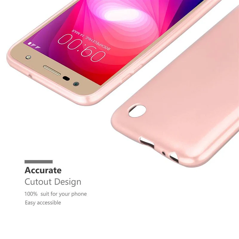 Cadorabo Hülle kompatibel mit LG X POWER 2 Schutzhülle aus flexiblem TPU Silikon
