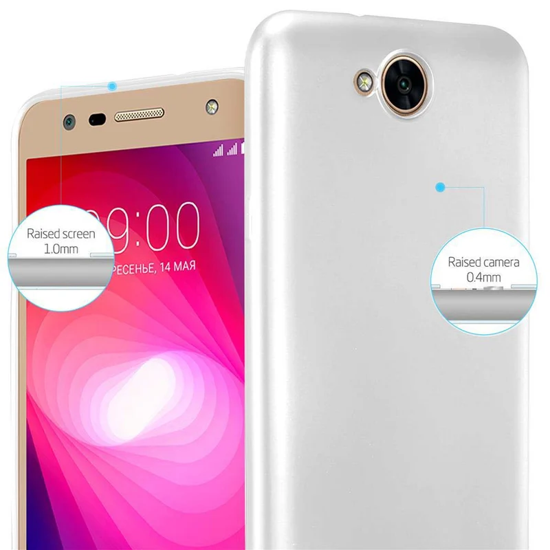 Cadorabo Hülle kompatibel mit LG X POWER 2 Schutzhülle aus flexiblem TPU Silikon