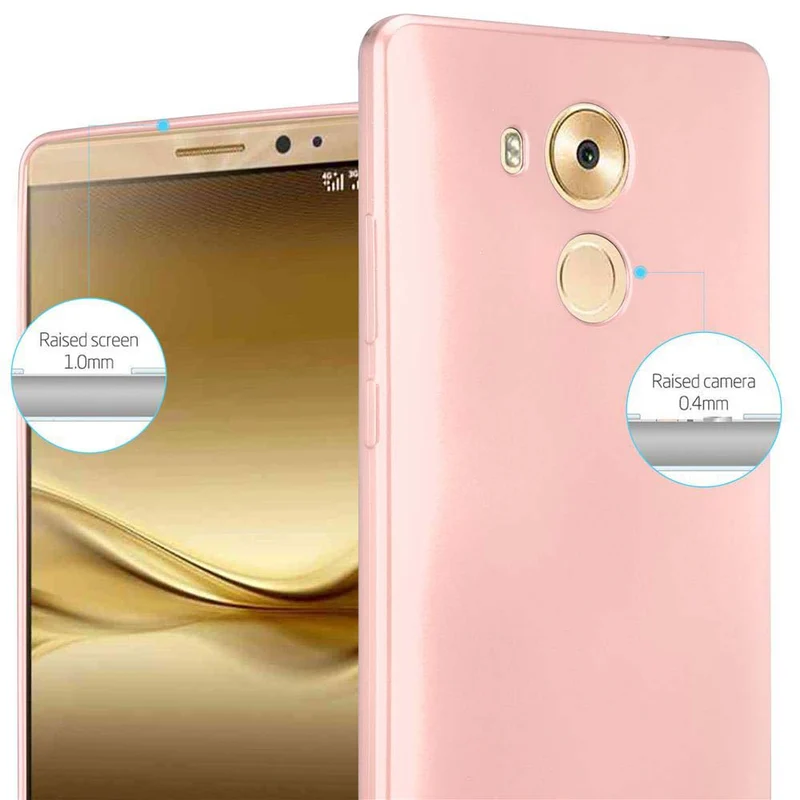 Cadorabo Hülle kompatibel mit Huawei MATE 8 Schutzhülle aus flexiblem TPU Silikon