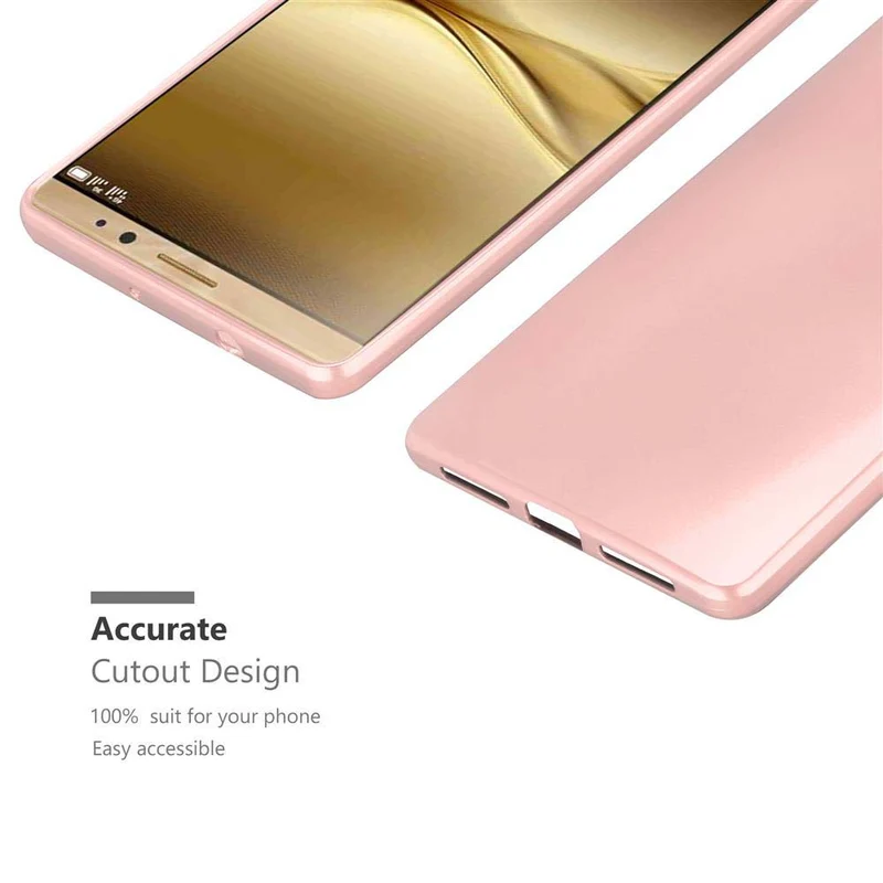 Cadorabo Hülle kompatibel mit Huawei MATE 8 Schutzhülle aus flexiblem TPU Silikon