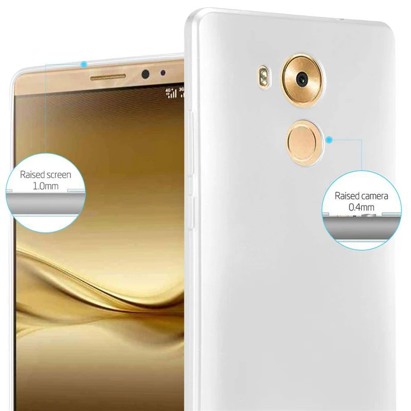 Cadorabo Hülle kompatibel mit Huawei MATE 8 Schutzhülle aus flexiblem TPU Silikon
