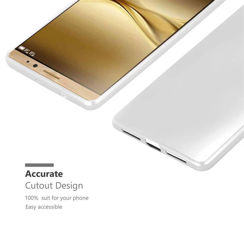 Cadorabo Hülle kompatibel mit Huawei MATE 8 Schutzhülle aus flexiblem TPU Silikon
