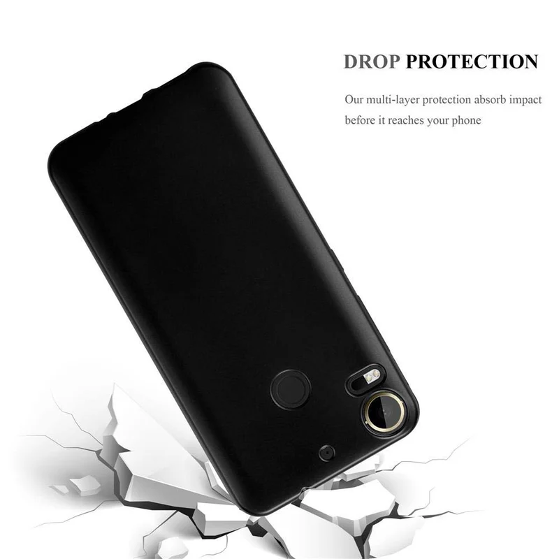 Cadorabo Hülle kompatibel mit HTC Desire 10 PRO Schutzhülle aus flexiblem TPU Silikon