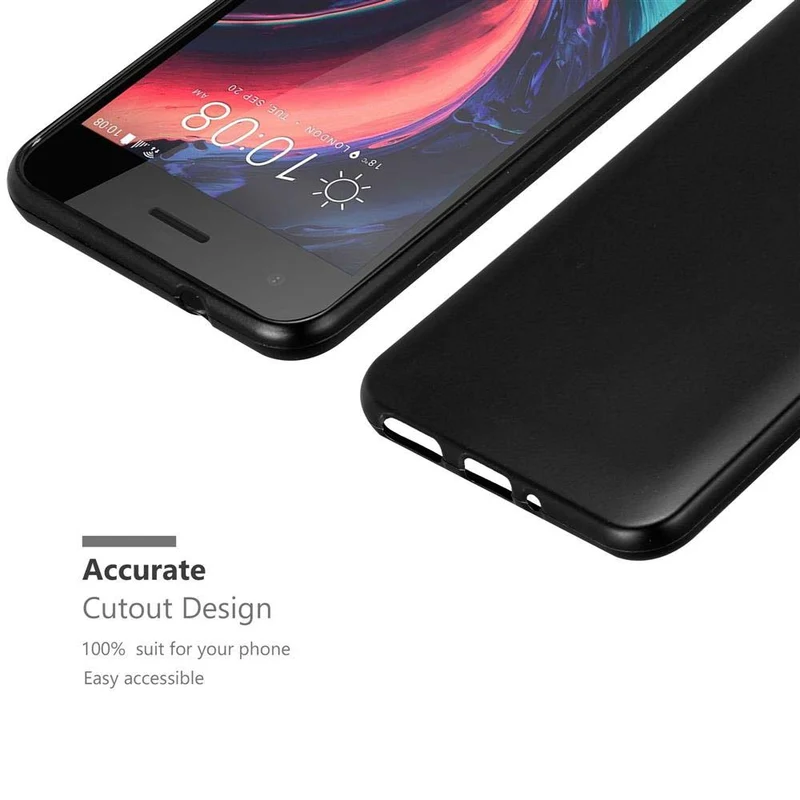 Cadorabo Hülle kompatibel mit HTC Desire 10 PRO Schutzhülle aus flexiblem TPU Silikon